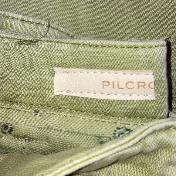 NWT Anthropologie Pilcro Holly Slouchy Chino Pant in Green Size 28 - Picture 7 of 9
